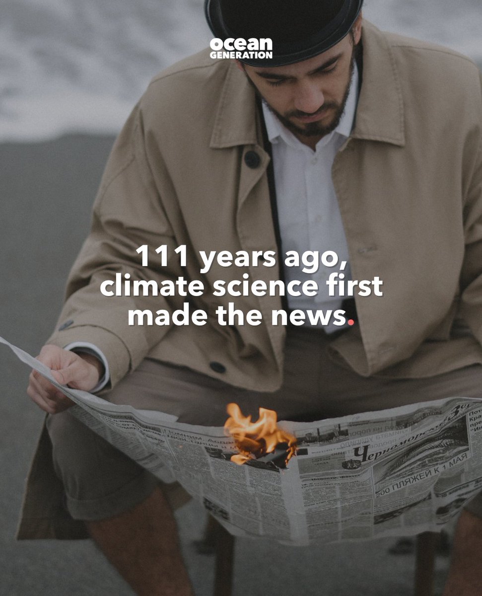 On this day in 1912, a now-famous piece of climate science was first published. ➡️ This is a brief history of climate change in the media.: buff.ly/3DR7nDd #OceanGeneration #Ocean #ClimateChange #HistoryOfClimateChange #ClimateScience #ClimateNews #OnThisDayInHistory