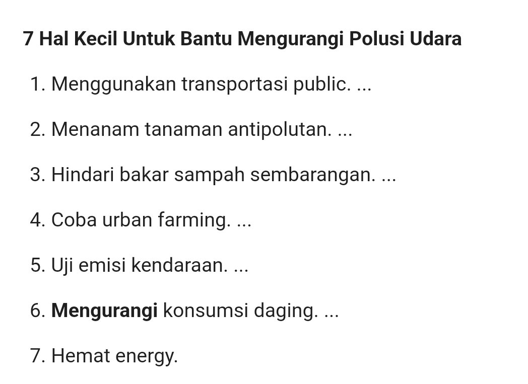 Its_bie's tweet photo. Yuk jangan jadi complainer tanpa aksi. Kita bisa loh mulai biasakan habits untuk membantu mengurangi polusi udara. https://t.co/dpjI6hzrh8