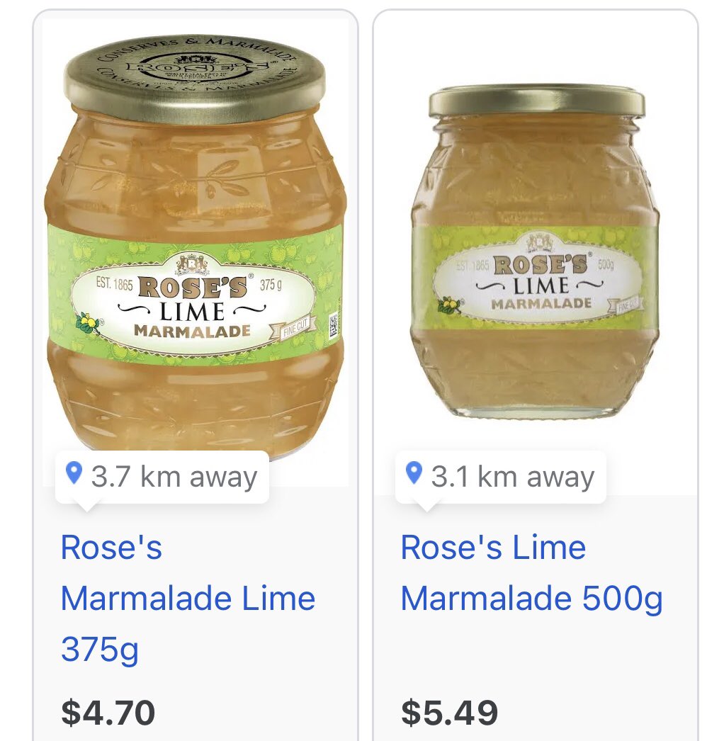 Marmalade lovers!Another example of less product and higher price. Ripoff