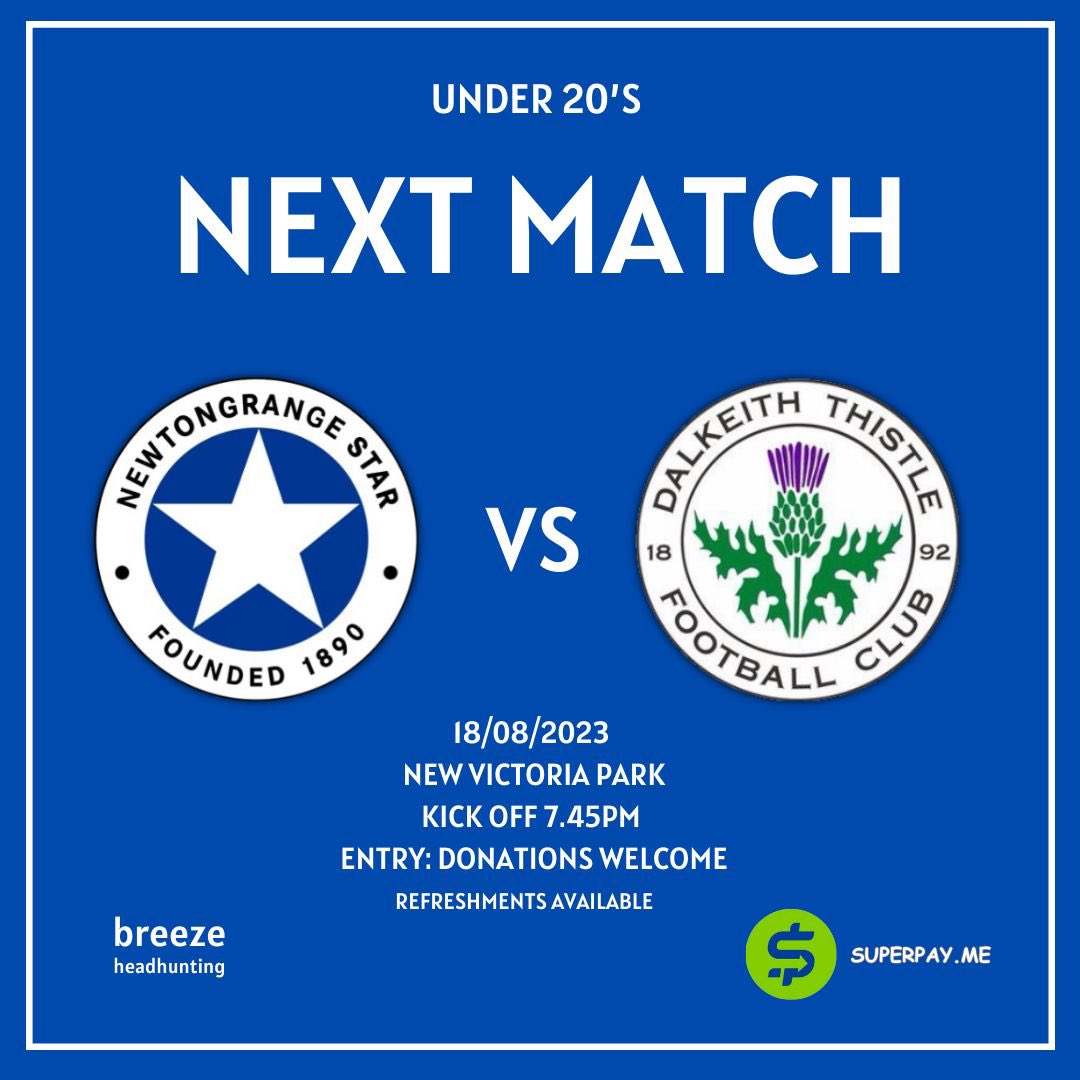 Tonight we visit Stoneyburn 20s in our last pre season friendly before the league commences on Friday night