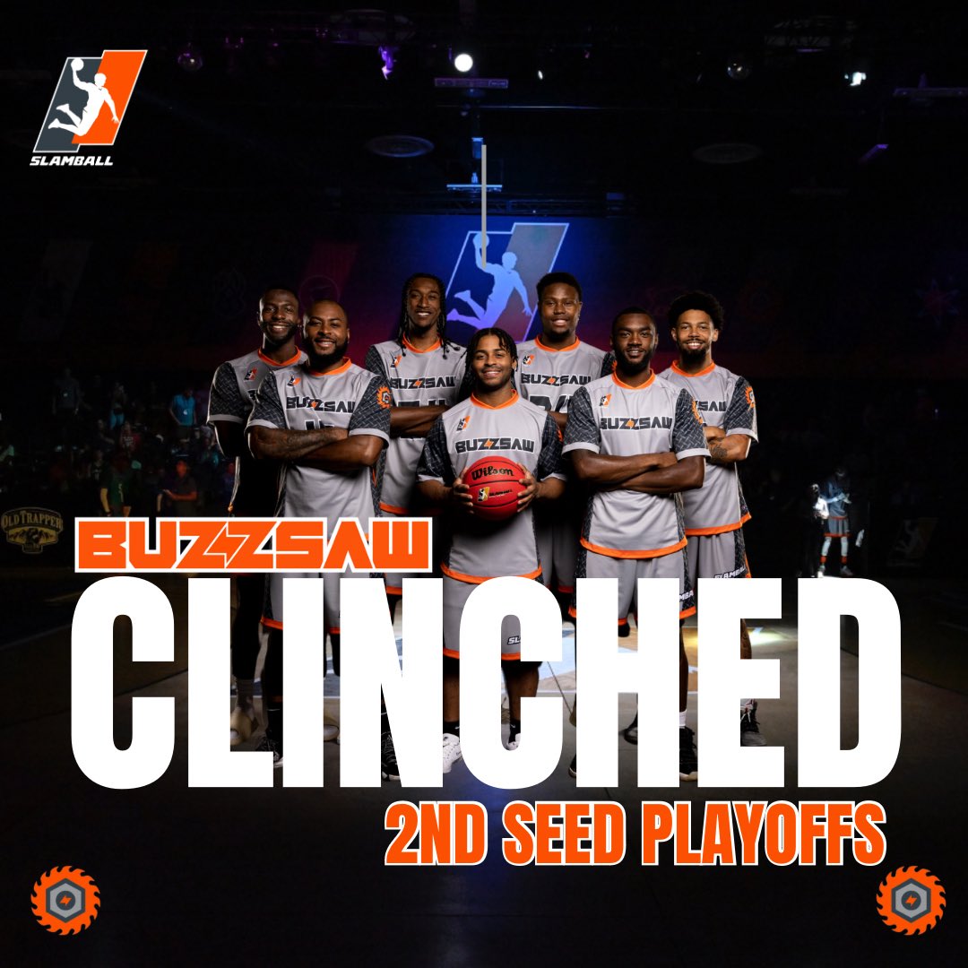 We IN! Road to the Championship continues! Clinched the 2️⃣nd seed in the playoffs! See you on @espn on Thursday! @SlamBall | 🐝🪚 #slamball #buzzsaw