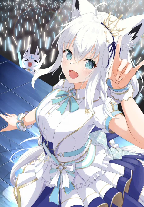 #突然TLにかわいい白上を流す