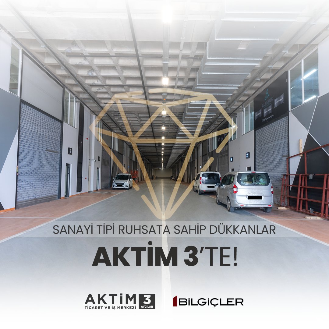 aktimticaret's tweet photo. Aktim 3'teki dükkanlar, sanayi tipi ruhsatlarıyla her iş modeline uygun bir şekilde tasarlanmıştır.

İşinizin gerektirdiği her türlü faaliyeti gerçekleştirebilirsiniz.

#AktimTicaretMerkezi  #Aktim3 #SanayiTipiDükkanlar #YatırımFırsa https://t.co/YXquLcsira
