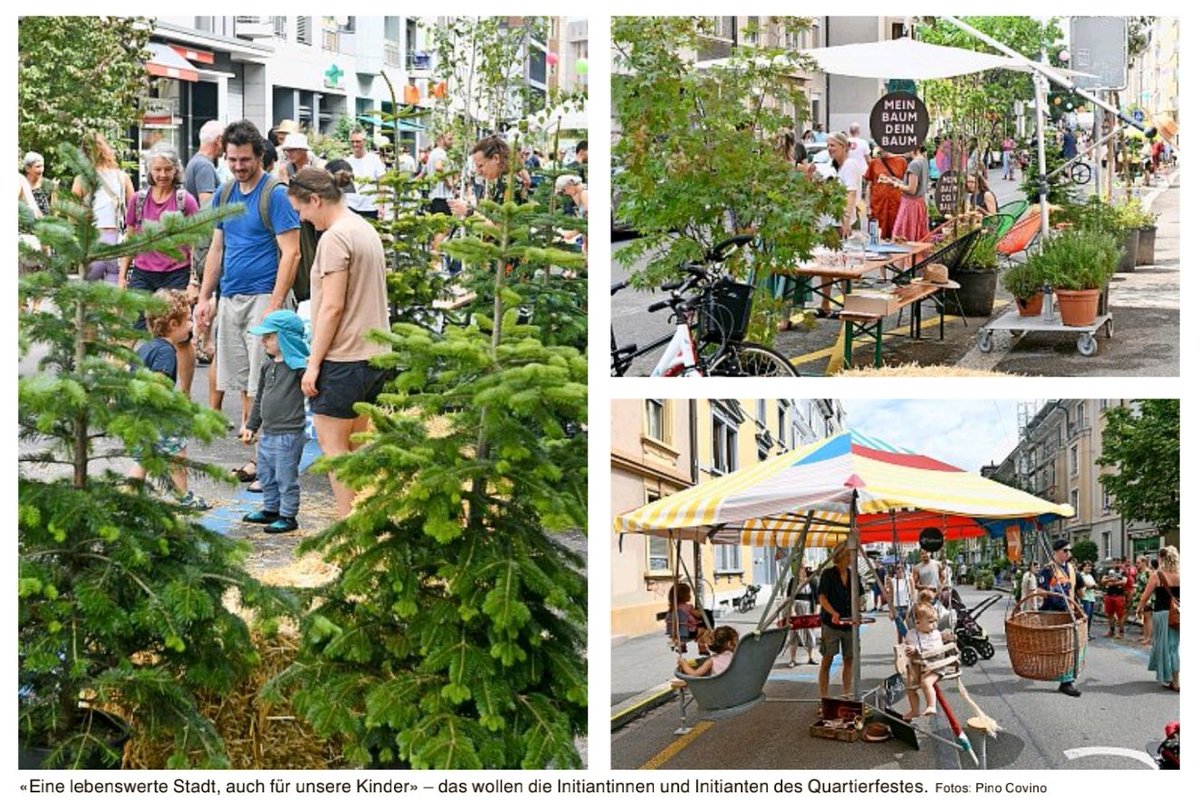 Wie schön wäre es, wenn die Quartierstrassen jeden Tag so begrünt und belebt wären? 💃🌳 Mit den Stadtklima-Initiativen, die am 26. November in Basel-Stadt zur Abstimmung kommen, wollen wir genau das: mehr 🌳🌳 und Platz für klimafreundliche Möbilität 🚋🚴🏻‍♀️
bazonline.ch/baslerinnen-un…