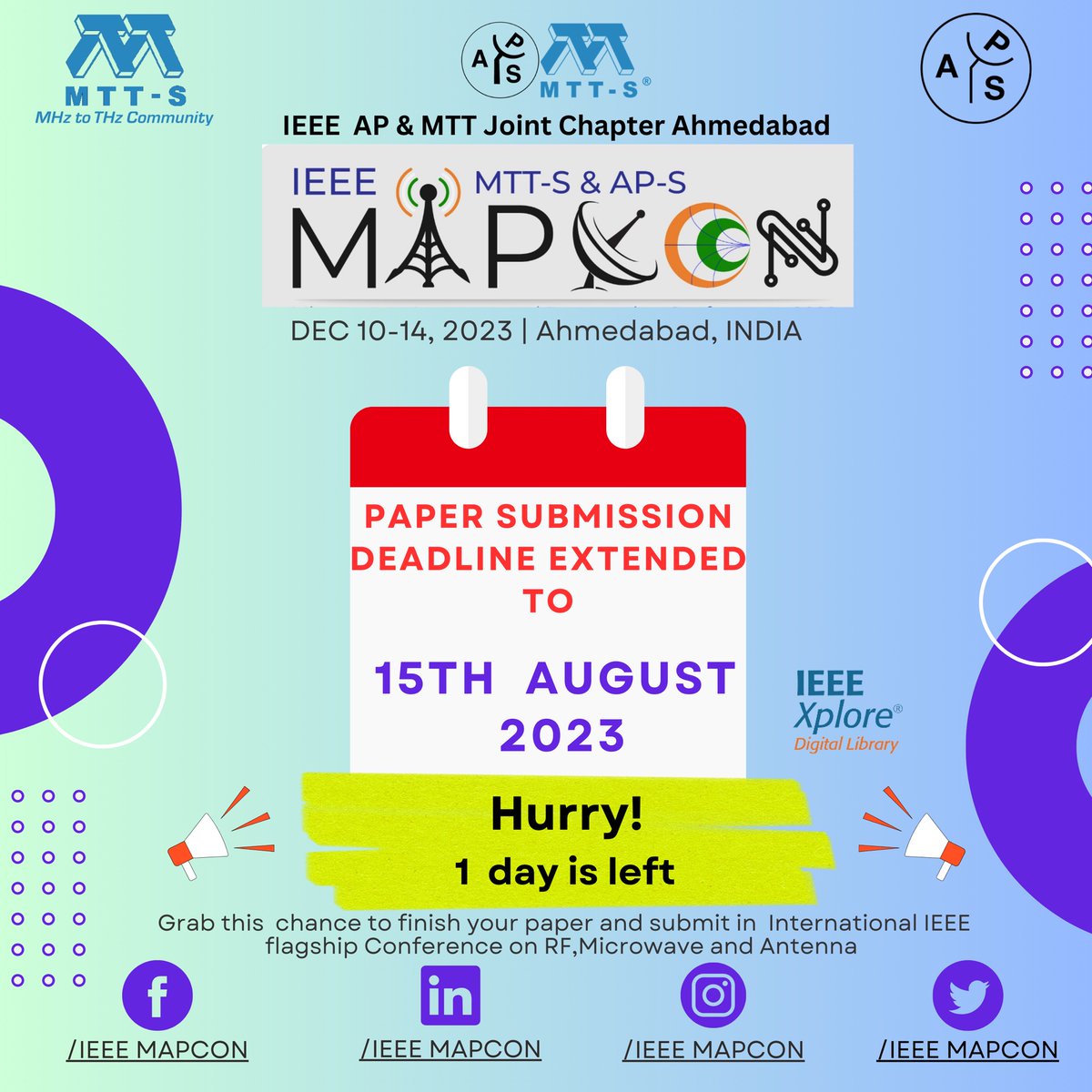 IEEE Microwave, Antenna and Propagation Conference tweet media