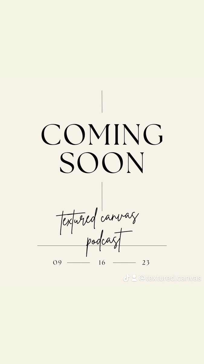 texturedcanvas's tweet image. That’s right! Textured Canvas is creating a podcast just for you! We’re tackling tough, controversial topics pertaining to women worldwide. We’re celebrating, supporting, edifying and developing you strong female warriors that have been fighting for your light!

9.16.23
