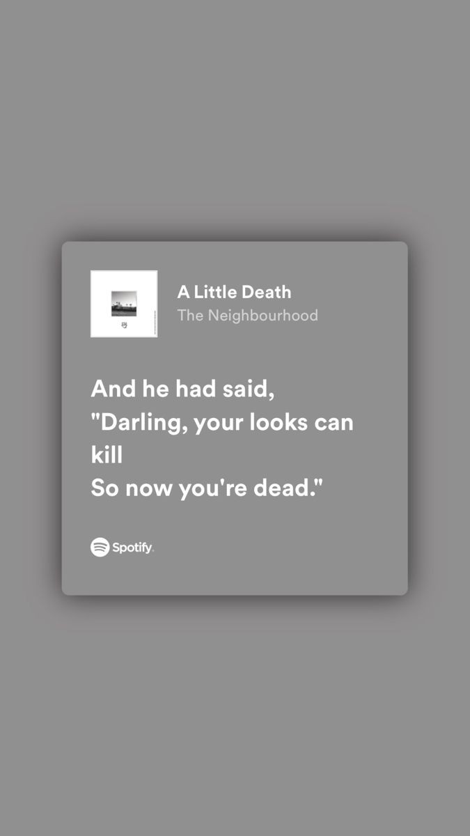 The Neighbourhood - A Little Death 