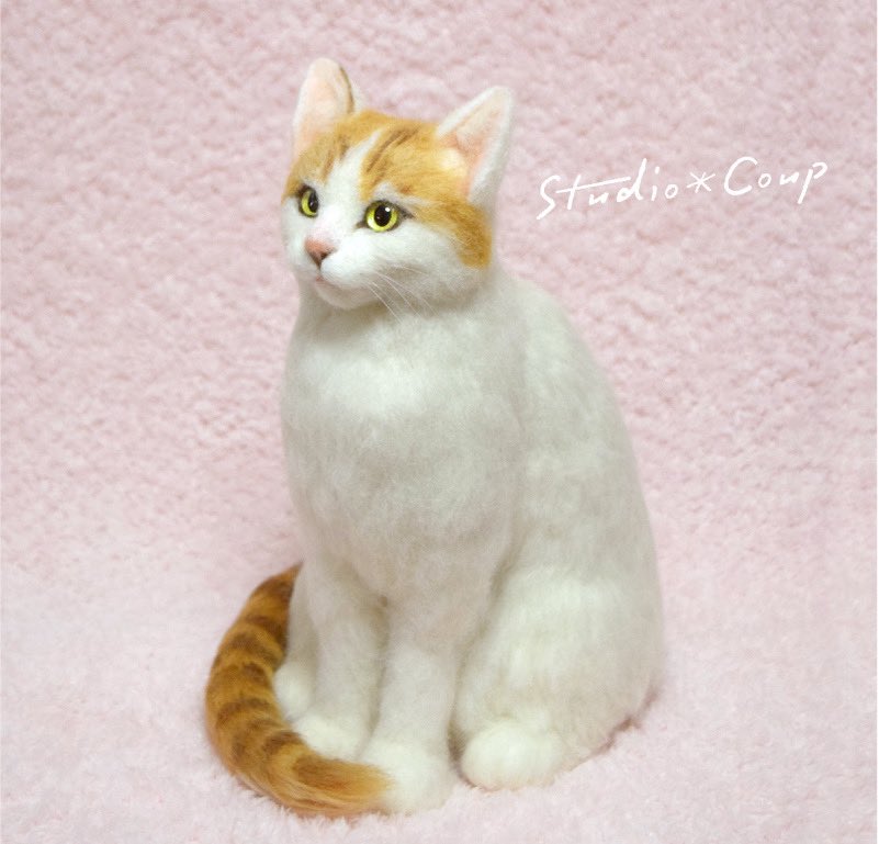 studio_coup's tweet photo. 茶白猫さんを
作らせていただきました☺️
#羊毛フェルト #ニードルフェルト #handcraft #白猫 #felt #feltingneedle #felting #子猫 #ねこ #羊毛猫 #ココナラ
#catsofinstagram #catphotography #meoued #dailykitten #catstagram #cat #catlovers #catractive #cats_of_world #catscatscats https://t.co/wZwKsuVGfN