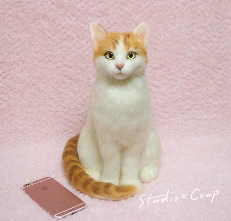 studio_coup's tweet photo. 茶白猫さんを
作らせていただきました☺️
#羊毛フェルト #ニードルフェルト #handcraft #白猫 #felt #feltingneedle #felting #子猫 #ねこ #羊毛猫 #ココナラ
#catsofinstagram #catphotography #meoued #dailykitten #catstagram #cat #catlovers #catractive #cats_of_world #catscatscats https://t.co/wZwKsuVGfN
