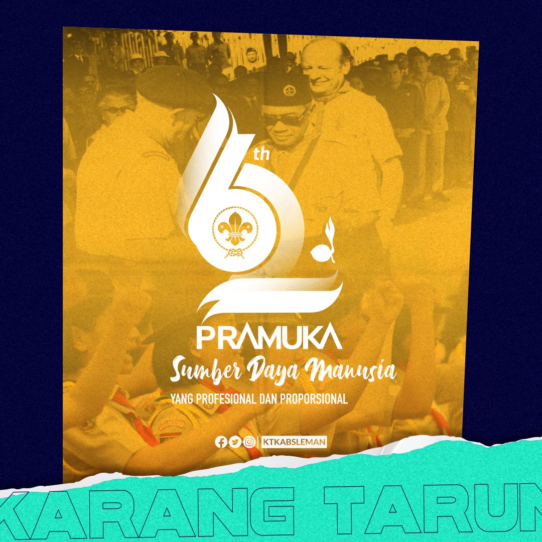 ktkabsleman_'s tweet photo. Selamat Hari Pramuka.

Satyaku Kudarmakan, Darmaku Kubaktikan
"Pramuka tidak hanya mendidik kita agar menjadi warga negara yang baik, tetapi juga menjadi manusia pembangun yang handal".

#haripramuka #banggakarangtaruna #ktkabsleman #karangtaruna https://t.co/ZcfDkS1LuO
