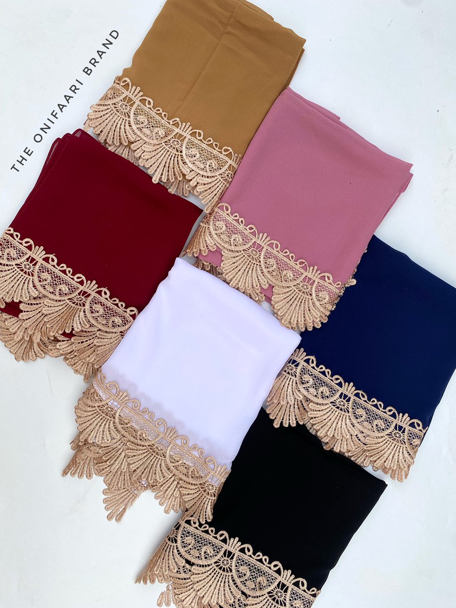 AjokeOnifaari's tweet photo. A bride deserves to look special on their big day, Our Cord lace chiffon scarf will is the perfect scarf for your big day

Price:3,000 only
Location:Ilorin
Nationwide Delivery 

Pls Rt https://t.co/xo4ZvR2gHk