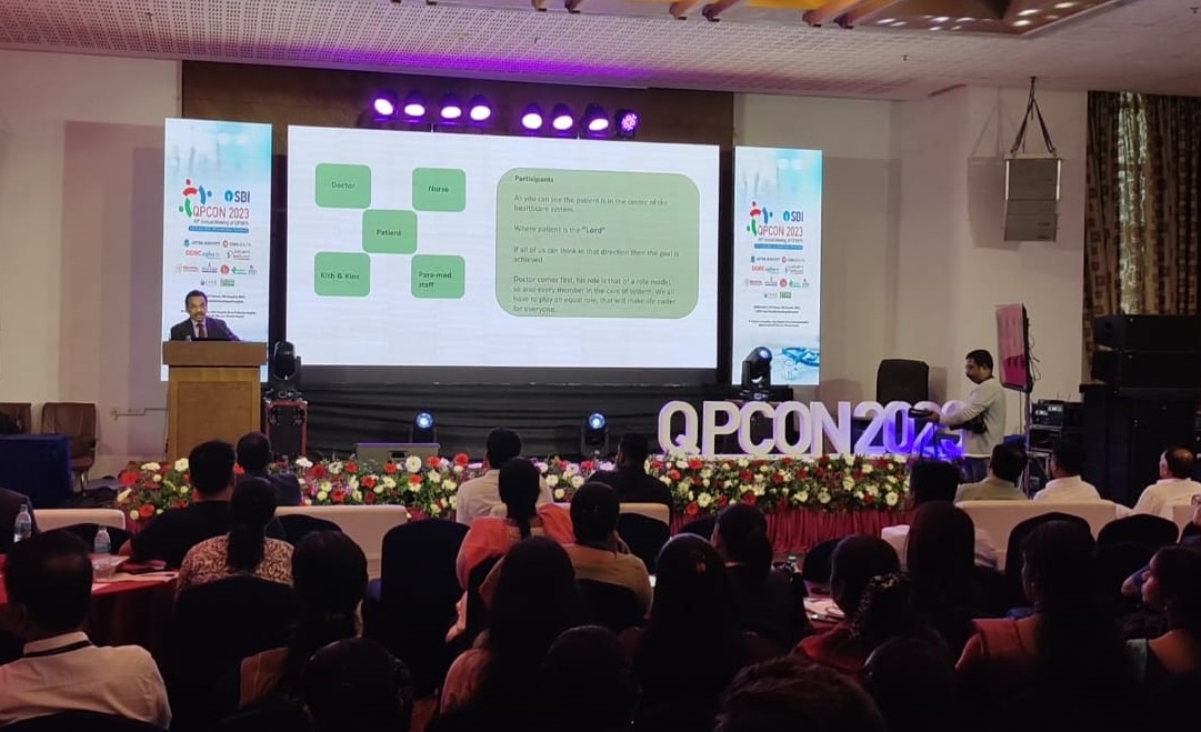 HospitalLords's tweet photo. Captivating moments with Padma Shree Dr. K. P. Haridas as he takes the stage to discuss "Actualizing Patient Centric Healthcare" at QPCON 2023, the 49th annual QPMPA meeting. 🌟🏥 #PatientCentricHealthcare #QPCON2023 https://t.co/xeMneE7kyc