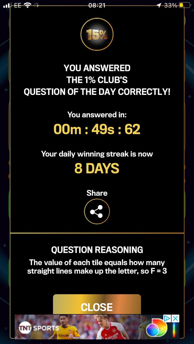 1978laulau's tweet photo. @1PercentClubITV my best streak yet!! https://t.co/pduqWHwkIU
