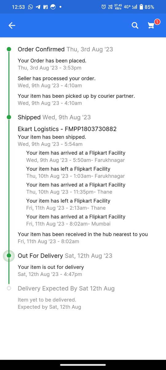 Dewang_'s tweet photo. @flipkartsupport my product was supposed to be delivered on 12th that 13 and still it's not delivered you guys ruined the timeline as well as my weekend and now im not getting any response from your side.

Even your app is not showing any contact details or update. https://t.co/KwDMmMlIN2