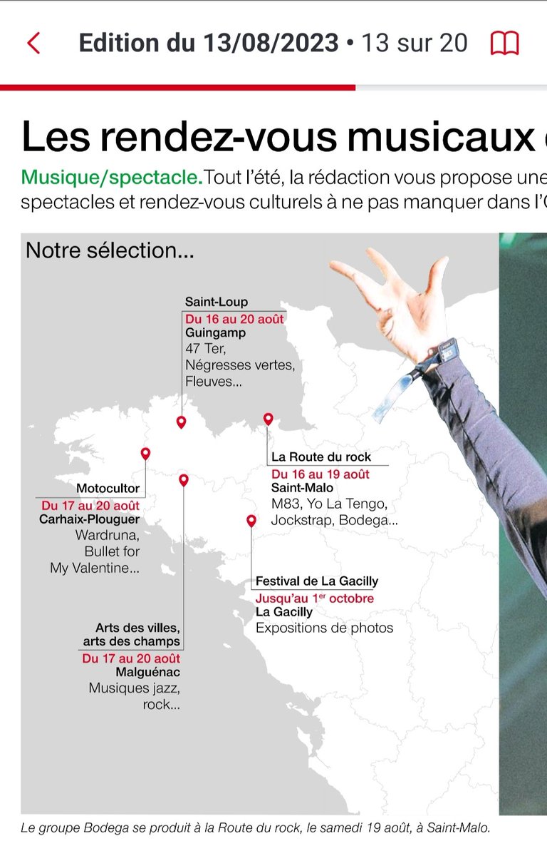 FestimagesNatur's tweet photo. Pas un mot, pas une mention des #FiletsBleus de #Concarneau avec 4 jours de festival, dans le journal du dimanche #OuestFrance (cahier spécial non local) rubrique festival : ça manque , c'est un oubli ?
#Bretagne #Finistère https://t.co/03Yx3n6Wfd
