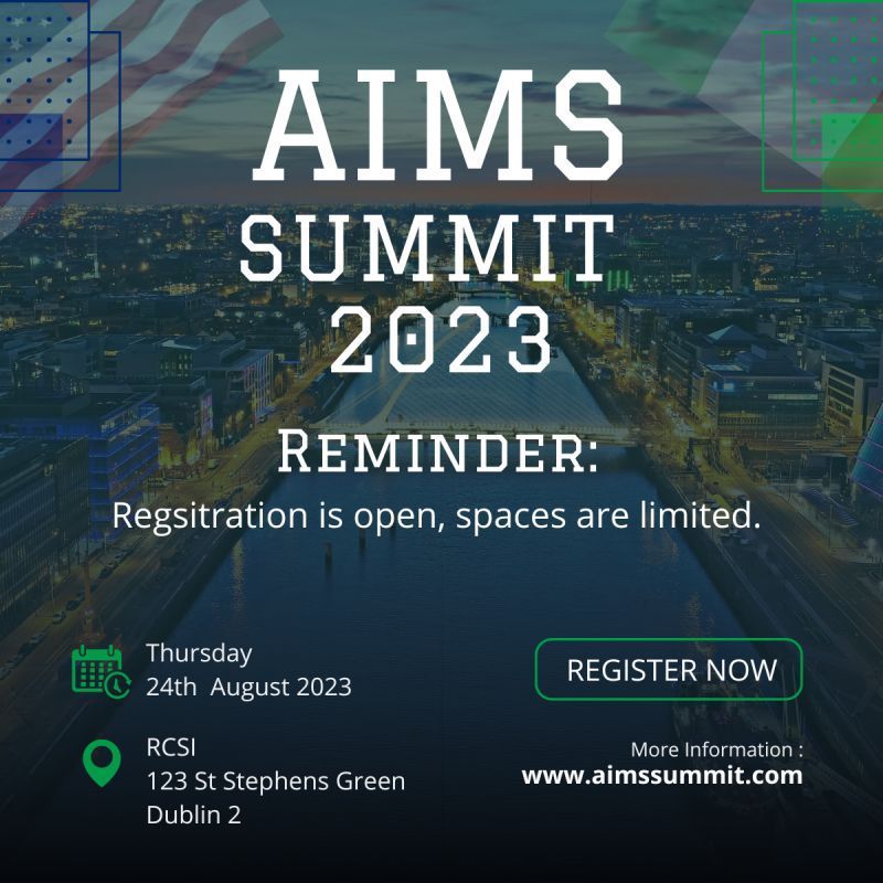 Thrilled to be attending the #AmericanIrishMedicalSummit on August 24, 2023, at the Royal College of Surgeons in Dublin! This event brings together physicians, leaders, and innovators from America and Ireland to share insights for #AcademicDevelopment. 

aimssummit.com