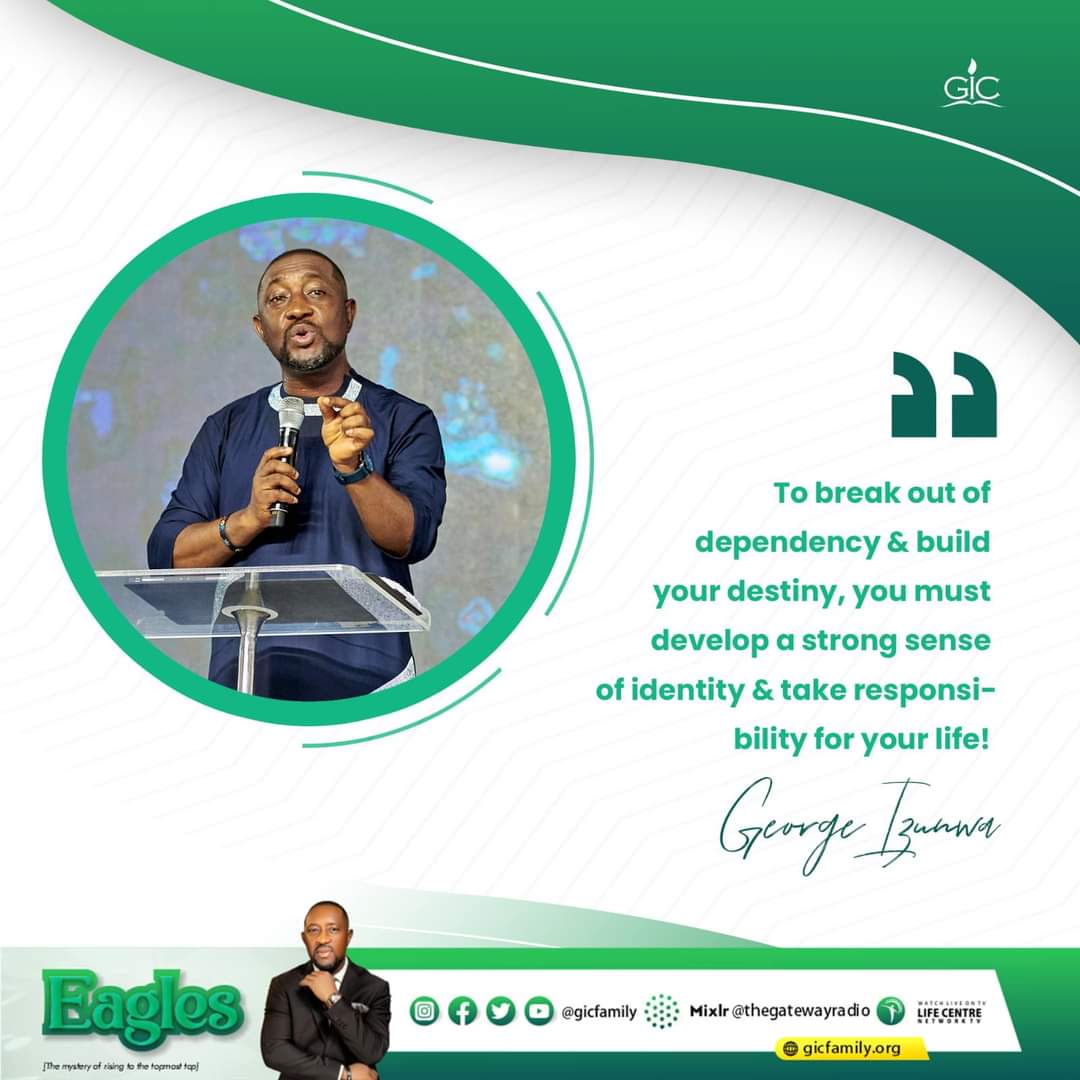 GICfamily's tweet photo. Eagles are not afraid to soar higher than normal birds. Do not allow fear hold you down, because it is time to mount up your wings and soar like Eagles! #gicfamily #quotesfromsunday #sundayservice #pgisaid #churchpost #eagles #augustseries🌻 https://t.co/0AjBumyuYI