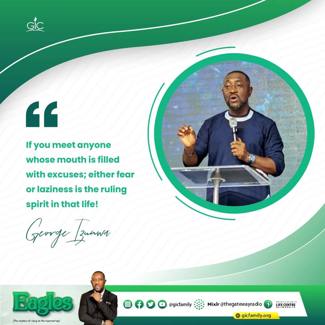 GICfamily's tweet photo. Eagles are not afraid to soar higher than normal birds. Do not allow fear hold you down, because it is time to mount up your wings and soar like Eagles! #gicfamily #quotesfromsunday #sundayservice #pgisaid #churchpost #eagles #augustseries🌻 https://t.co/0AjBumyuYI