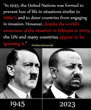 AbabuRweda's tweet photo. የነዚህ ሁለት ሰይጣኖች ስራ እሚለየው የተፈጠሩበት ዘመን ጌዜ ብቻ ነው
#AmharaGenocideInEthiopia
#AmharaGenocide
#AmharaUnderAttack
#AmharaRevolution
#Imfano 💚💛❤ https://t.co/Nhcwuylyy2