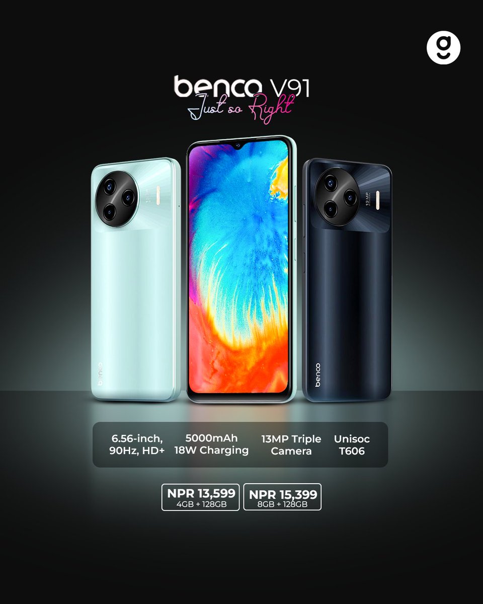 Benco V91 launched in Nepal🇳🇵. 8GB RAM on an enter-level device!! 🤯 Comment your thought below.👇
Read More: bit.ly/bencoV91 

 #benco #bencov91 #bencoNepal #nepal #PriceinNepal #GadgetsInNepal #technology