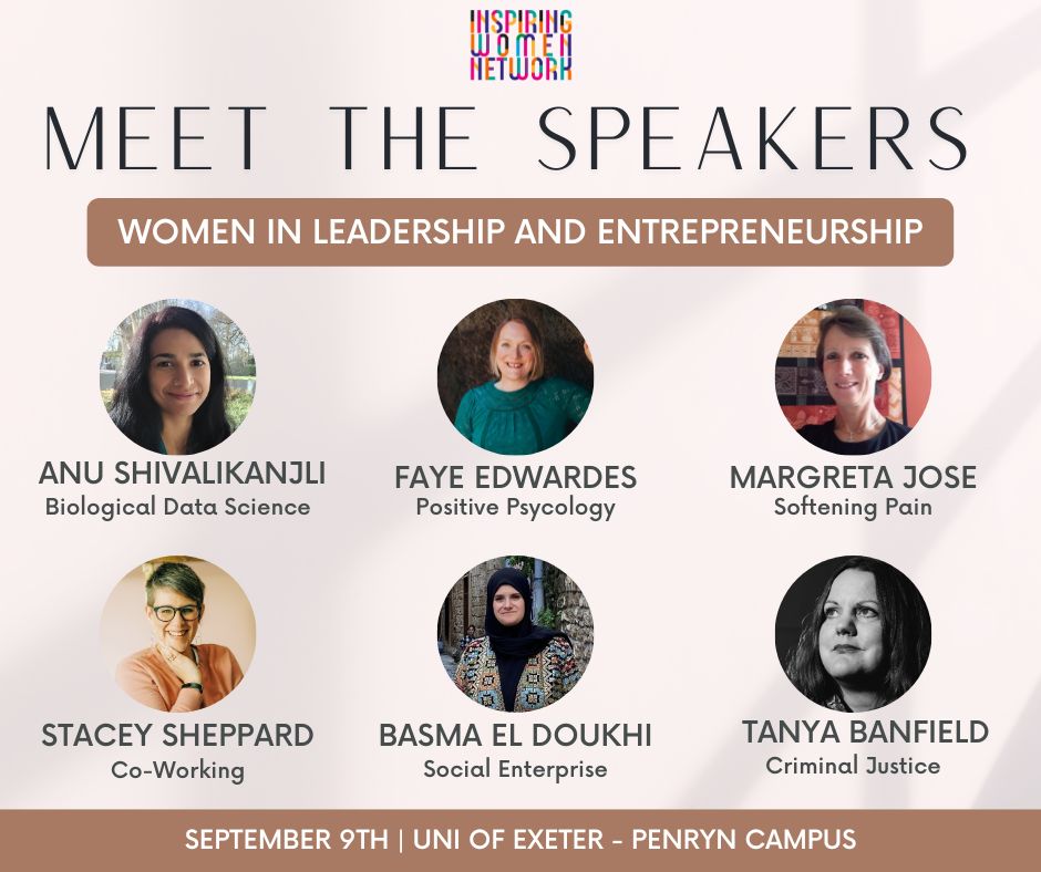 Don't miss IWN's inaugural Women in Leadership and Entrepreneurship conference on September 9th! Look at the incredible and inspiring speakers we have lined up for you.

OPEN TO ALL - tickets here: eventbrite.co.uk/e/676668723367…

#CornwallConference #WomeninLeadership #Entrepreneurship
