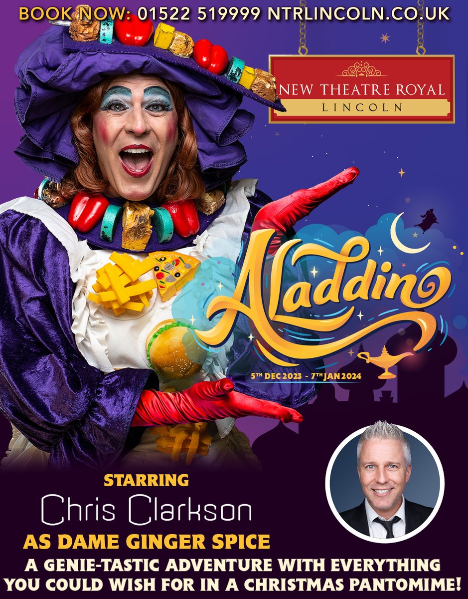 MrChrisClarkson's tweet photo. Yep, it's all happening.
I'll be debuting on the @NTRLincoln stage this Christmas in my 21st panto season. Can't wait to make some new friends both on stage and... err... in the audience. Sauce. 💋
#LockUpYourHusbands https://t.co/0jLlBwabGV