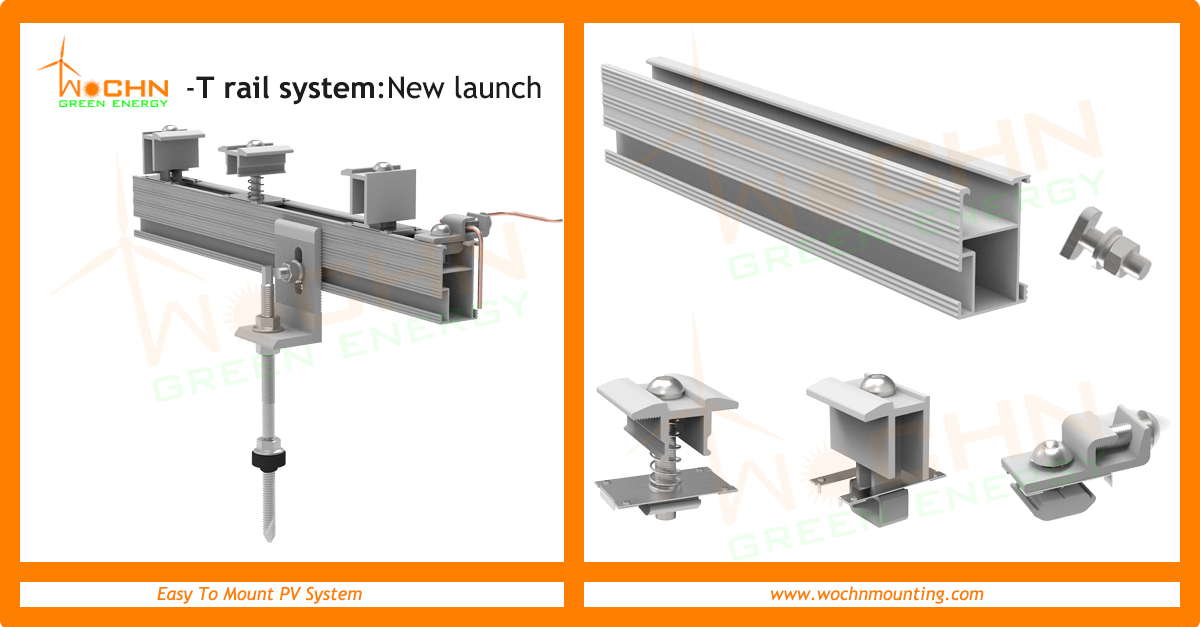 WochnEurope's tweet image. #WOCHN New Rail system is coming, improve a little, easy a lot.
👉T bolt installation way
👉2 height rails used for Balkans area : 45/50mm
👉Universal Mid/ End clamps: 30-40mm
👉Earthing kits integrated
👉Both black and silver workable
#WOCHN, #EasyToMountPVsystem #WOCHNsolar