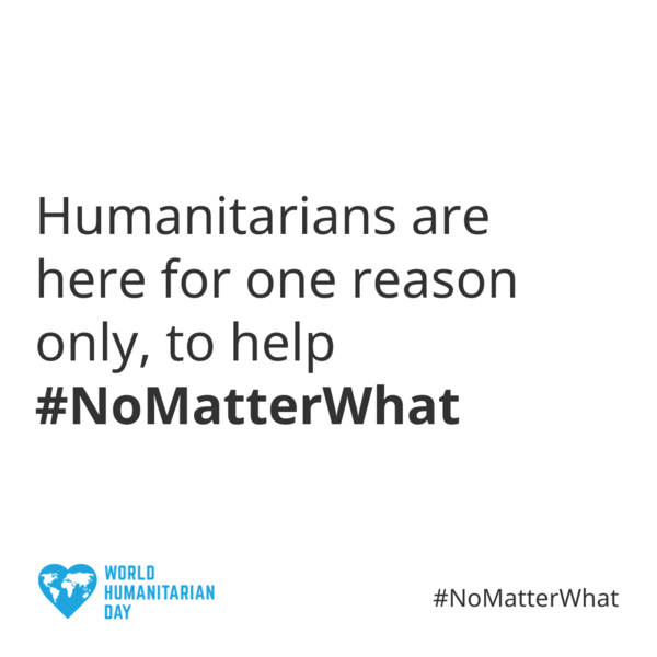 OCHA_Ethiopia's tweet photo. 💙 #WorldHumanitarianDay is just around the corner!

On 19 August, we come together to honour humanitarians around the world who strive to meet ever-growing global needs, #NoMatterWhat. 🙌

Join us in celebrating their life-saving efforts!

https://t.co/auTlJW7uy3 https://t.co/aqJwfeyA2V