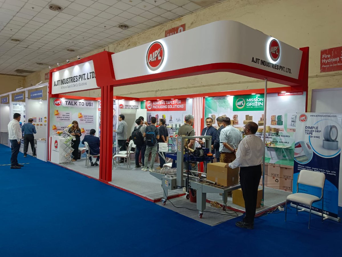 aiplindustries's tweet image. A glimpse of our stall at, 𝐏𝐀𝐂𝐊 𝐏𝐋𝐔𝐒 𝐄𝐗𝐏𝐎, 𝐏𝐫𝐚𝐠𝐚𝐭𝐢 𝐌𝐚𝐢𝐝𝐚𝐧, 𝐍𝐞𝐰 𝐃𝐞𝐥𝐡𝐢, 𝐈𝐍𝐃𝐈𝐀
𝐇𝐚𝐥𝐥 𝐍𝐨.- 𝟵
𝐒𝐭𝐚𝐧𝐝 𝐍𝐨.- 𝗔𝟮𝟳

#AIPL #AjitIndustries #Packplus #tapes #exhibition #glimpse #success