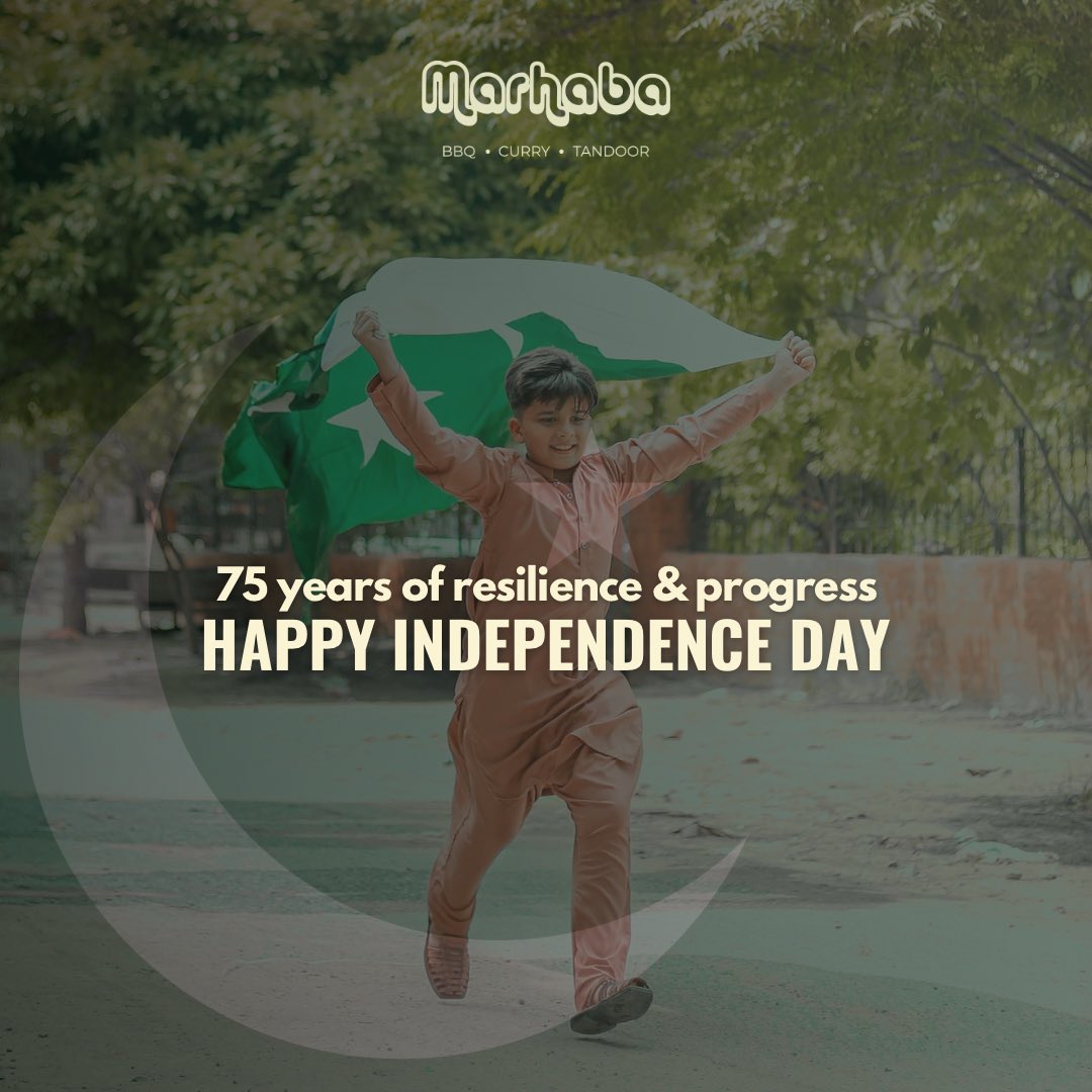 MarhabaRestSA's tweet photo. This Independence Day, let's savor the essence of freedom and unity together at Marhaba Restaurant 🇵🇰🍴🎊

#FlavorsOfIndependence #MarhabaRestaurant #Jeddah #Riyadh https://t.co/kjB8u258zK