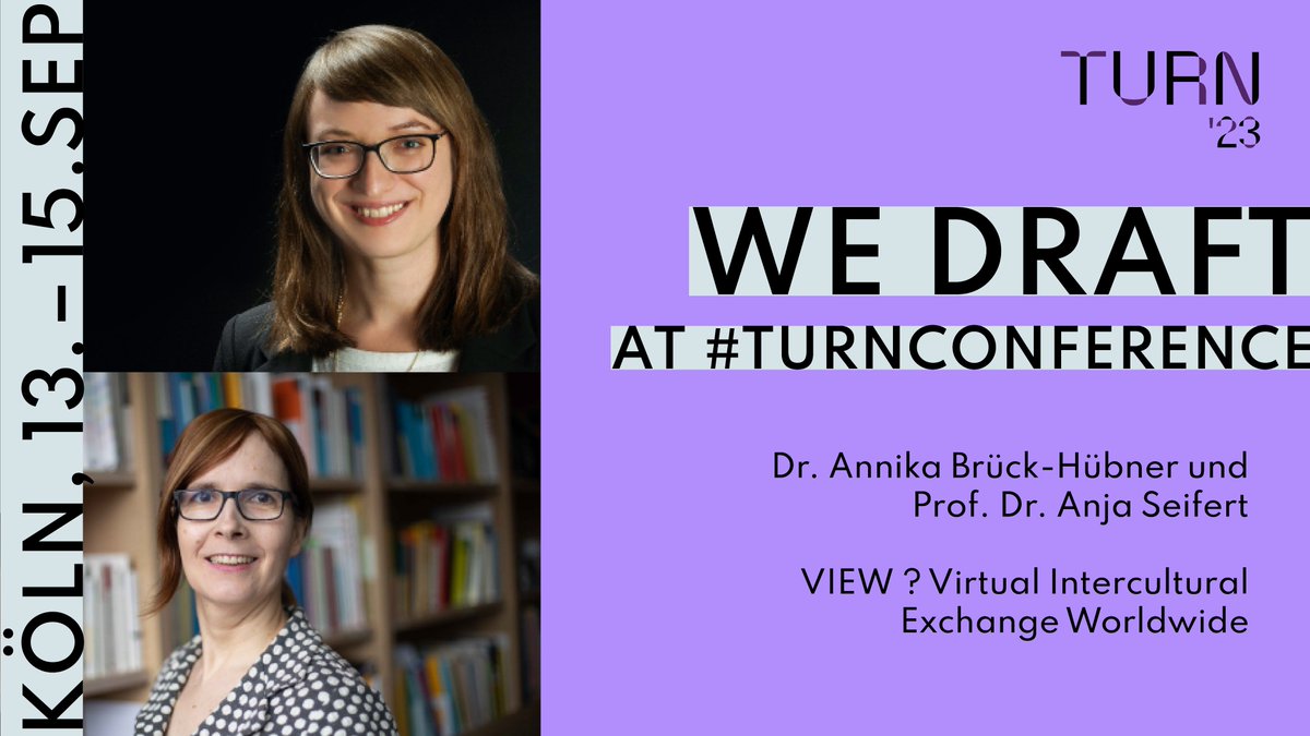 Ich freue mich, gemeinsam mit Anja Seifert auf der #TURN23 unser Seminarkonzept 'VIEW: Virtual Intercultural Exchange Worldwide' vorstellen zu dürfen. Erste Einblicke gibt es hier: youtu.be/EFl6ctLacE0 - auf der TURN werfen wir einen Blick in die Praxis #TURNCONFERENCE #HD