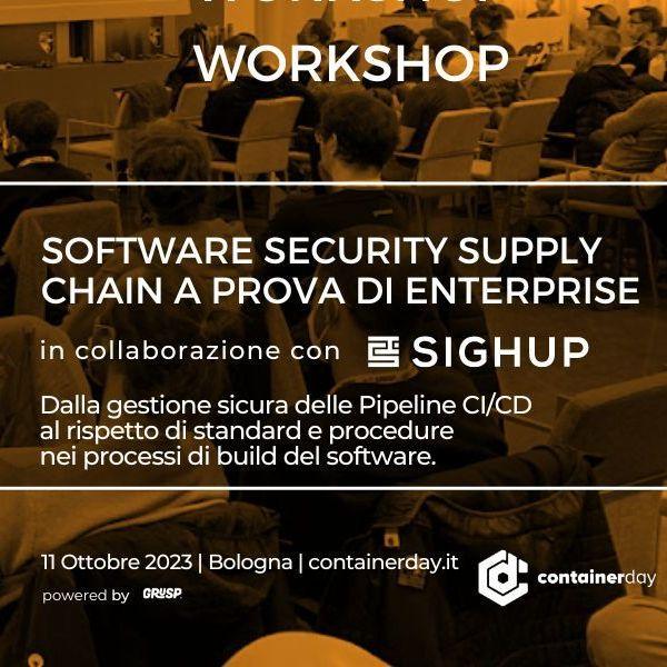 devsecopsdayit's tweet image. Partecipa ai #workshop al prezzo più basso. 
I biglietti #earlybird scadono questa settimana. 🦜

Guarda il programma completo qui
👉 2023.containerday.it/workshop/

Ti aspettiamo a Bologna l&apos;11.10.23

#devsecopsday23 #DevSecOps #Cybersecurity #Containers #Kubernetes #Microservices
