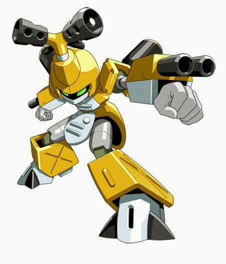 Robots with big blocky shapes, Shedinja is there too