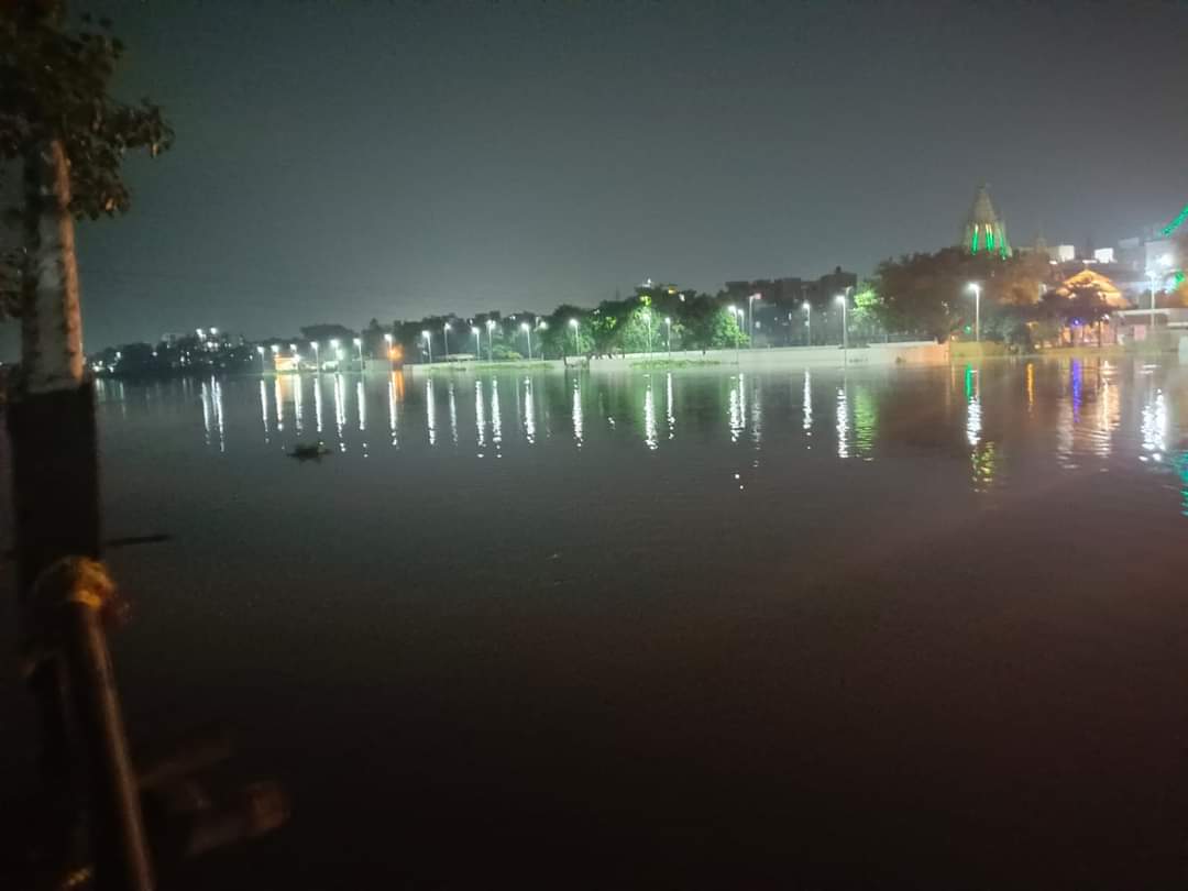 Beautification of Jogsar Ghat, Bhagalpur. (Night view) #BiharUrbanDevelopmentAndHousingDept #UDHDBIHAR #SmartCity #BhagalpurSmartCity #BhagalpurNagarNigam #SmartCityMission