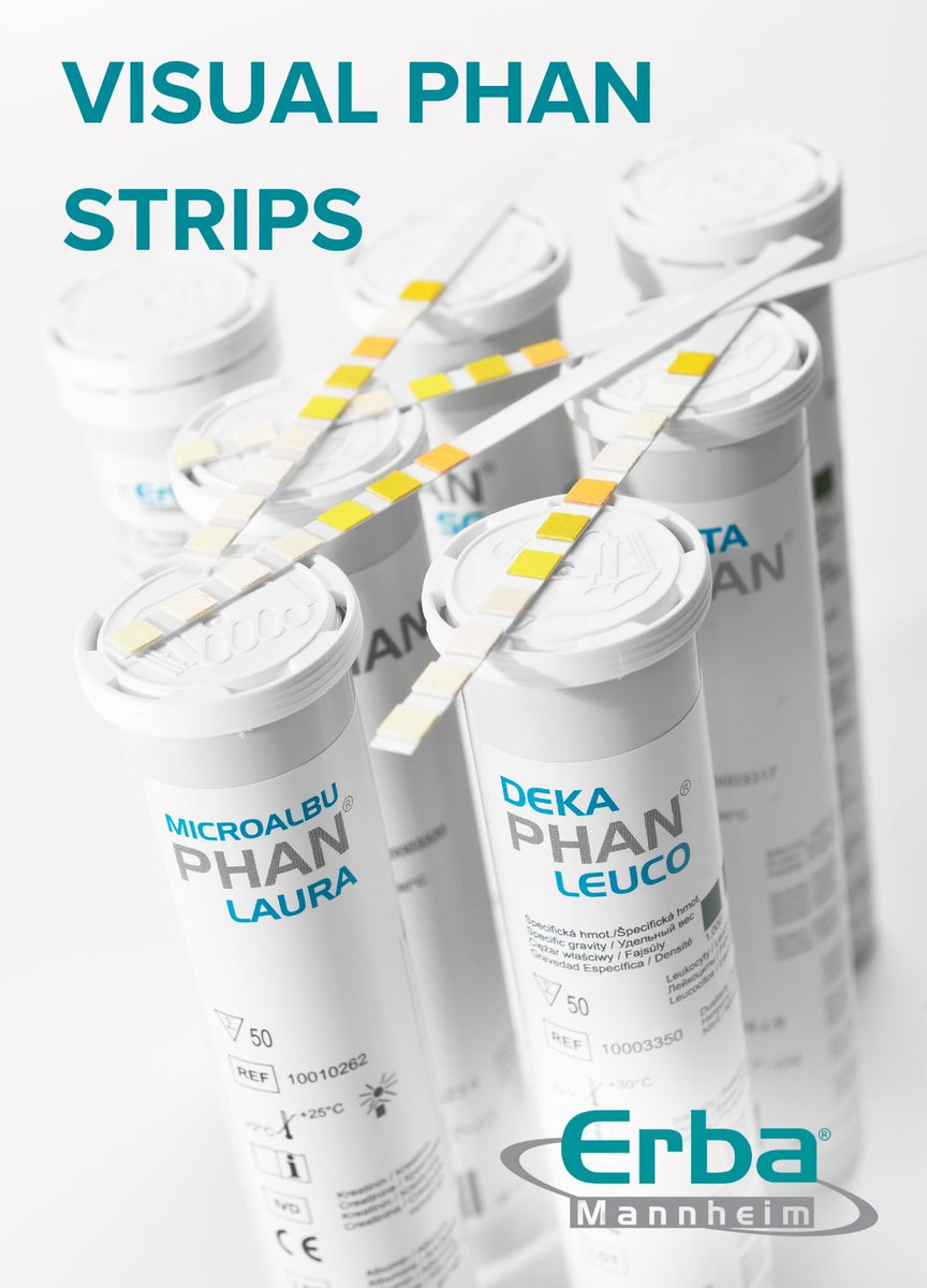 ErbaMannheim's tweet photo. Erba Mannheim PHAN diagnostic strips provide an efficient screening in connection with standard examinations of patients and monitoring of their subsequent treatment.

Contact our specialist &amp; learn more: https://t.co/2CkXzTIPOS

#WeAreErba #diagnostic #urinalysis #lab #ivd https://t.co/qY1YPcU97d