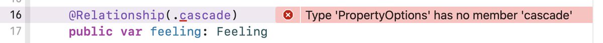 FrankSolleveld's tweet image. Why has this changed in Xcode 15 beta 6 and why can&apos;t I see a change about this in the Xcode release notes? Am I blind? :&apos;) #SwiftData