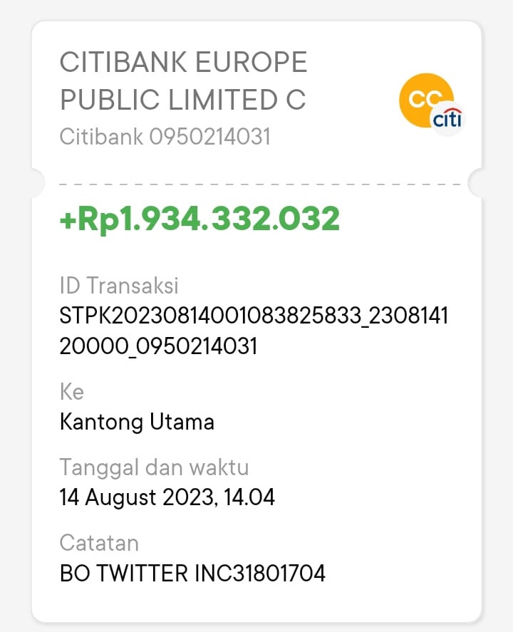 jellypastaa's tweet photo. makasi om @elonmusk dan @x buat gajiannya.

#AstaNikah2023 di depan mata. https://t.co/0YHSvisq80