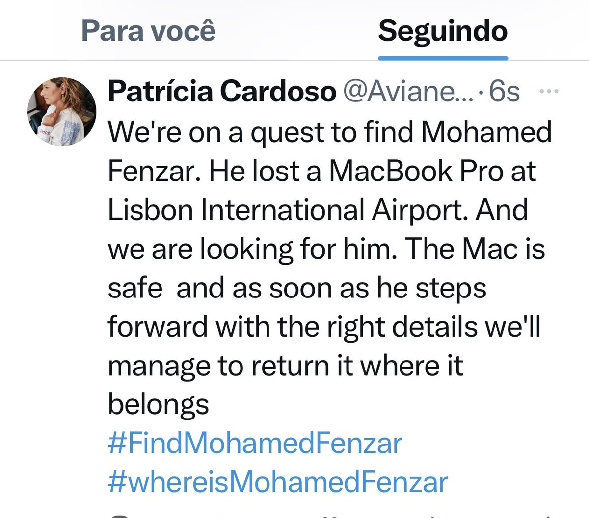 Patrícia Cardoso tweet media