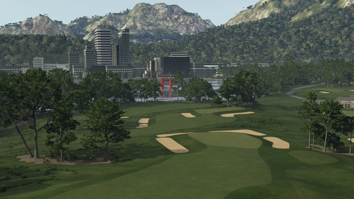 Zarathustraq's tweet image. 黒松カントリークラブ (Kuromatsu Country Club), My 2023 WCoD Course, has been published! I felt golden age geometric architecture would fit nicely with the Japanese aesthetic as you see a lot of lines like these in Japanese Gardens.
@TGCTours
@PGATOUR2K
#TGCTours #pga2k23
