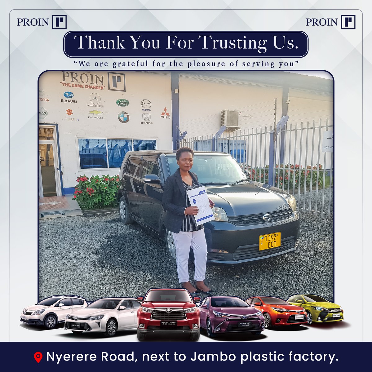 ProinMotors's tweet photo. 🚗 Accelerating gratitude for our awesome customers! 🙏 Your trust powers our journey at Proin Motors. Let's keep the wheels turning together! 
#ProinMotors #CustomerLove #GratefulDriving https://t.co/BrIKcbzQQy