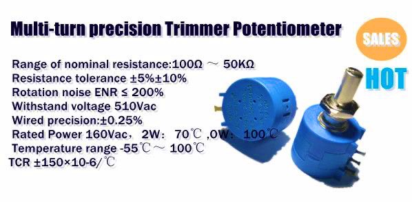 a multi-turn precision adjustable potentiometer is to provide precise and adjustable resistance in an electrical circuit.
#multiturnpotentiometer #10kmultiturnpotentiometer 
#5kmultiturnpotentiometer
#multiturntrimmer #100kmultiturnpotentiometer #multiturntrimpot #multiturnpot