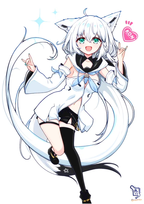 #突然TLにかわいい白上を流す