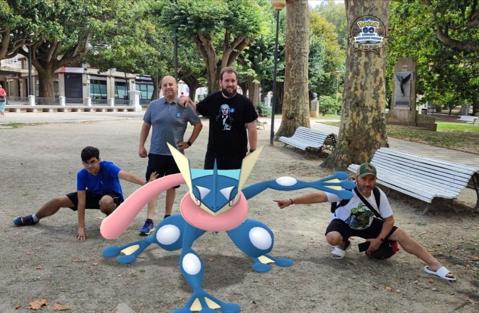 PoGoFerrol's tweet photo. Disfrutando del día de la comunidad Froakie
@NianticLabs @PokemonGoApp @PokemonGOespana #PokemonGOCommunityDay #ambassador #communityambassador #communityambassadorprogram #MeetYouOutThere #Ferrol
#VeranoPokemonGo
#pokemongocommunity https://t.co/FdqLfI42Nm
