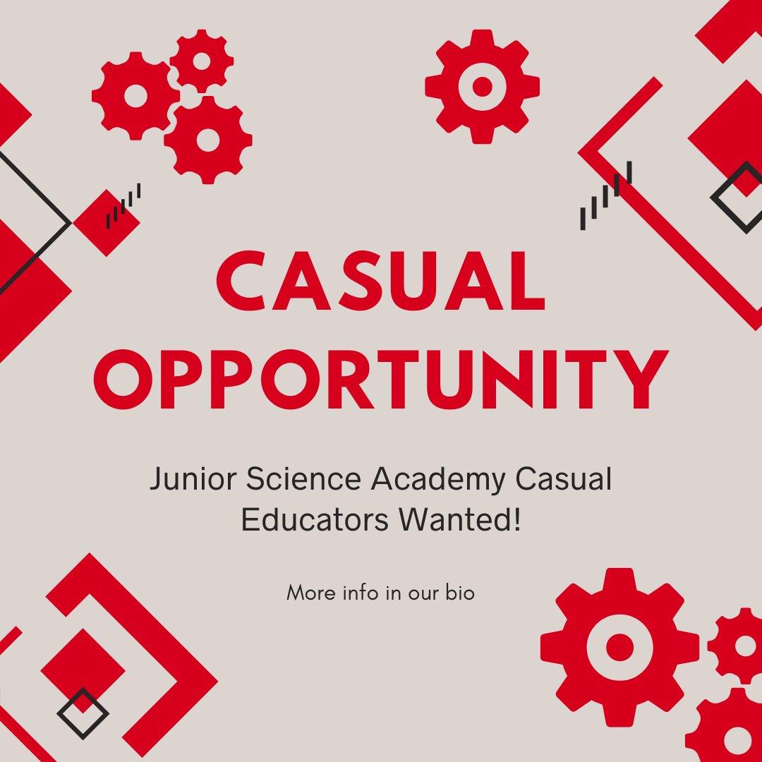 Campus Life is currently seeking Casual Educators to join the Macquarie University Junior Science Academy (JSA) team!

Click the link in our bio for more info and to apply 🔬