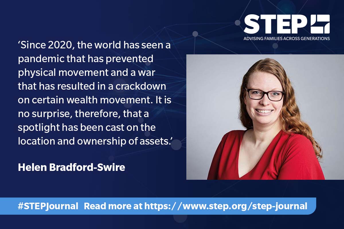 STEPSociety's tweet photo. In her article, Helen Bradford-Swire looks at the challenges faced by practitioners managing cross-border estates in an era of increasing global mobility and upheaval.
Read the article: https://t.co/Anr33qbb2C
#STEPJournal #Crossborderestates https://t.co/x4M9snUeR0