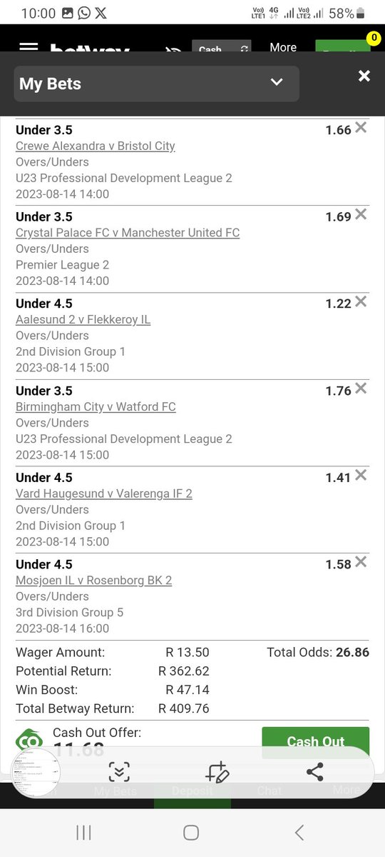 XuluSinothile's tweet photo. Unders.3 5 let's goo.....good luck ⚽ 🍏 X54131AE2 https://t.co/oqA3bW4JAV