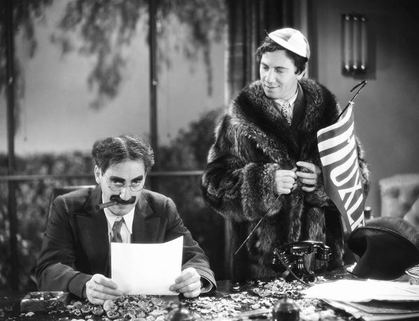 #ProfessorWagstaff :  'Baravelli, you've got the brain of a four-year old boy, and I bet he was glad to get rid of it' #HorseFeathers 1932.