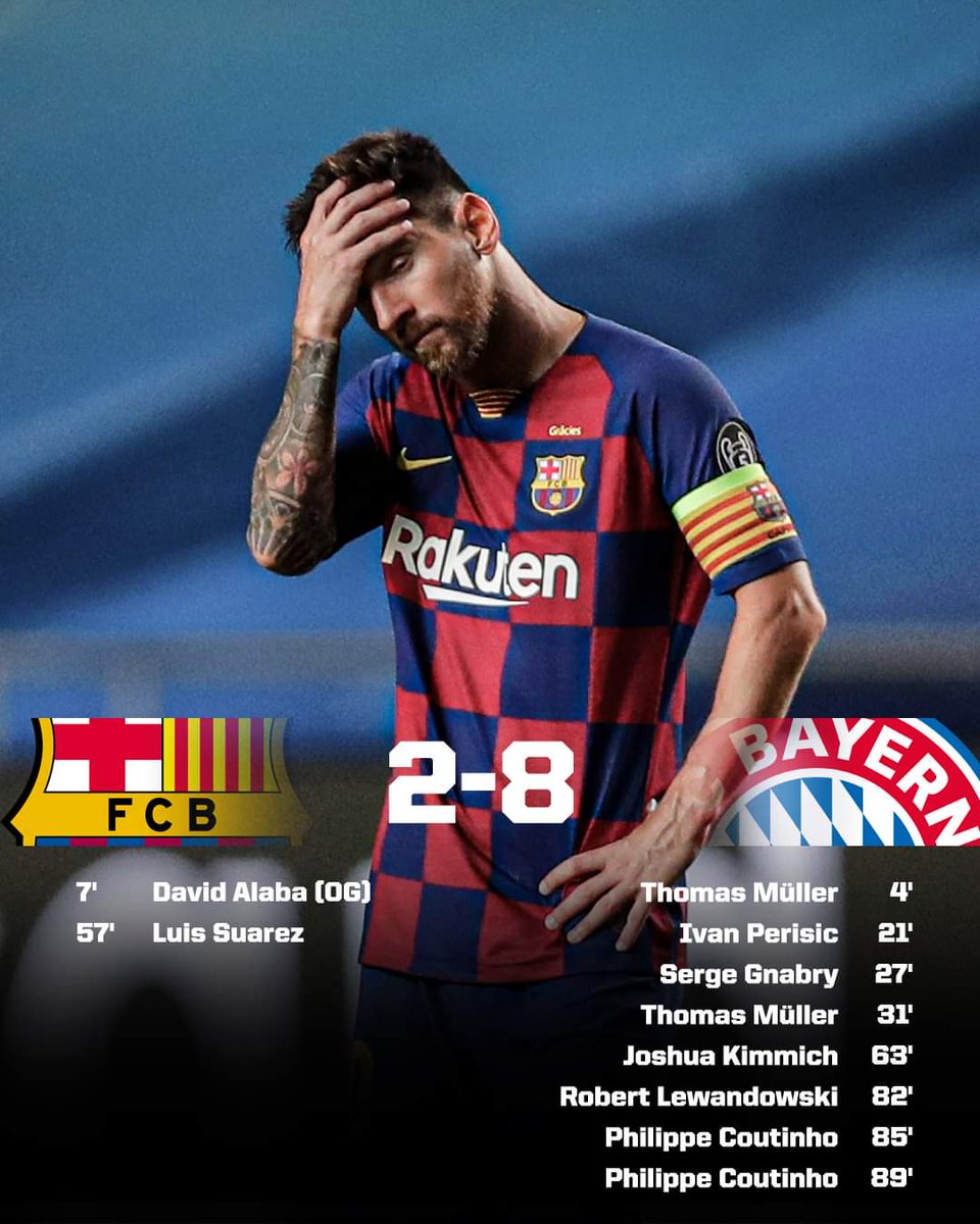 Magical_Messi14's tweet photo. Three years ago today, Bayern Munich humbled Barcelona in the Champions League 👀 https://t.co/8ZraGSlL2W