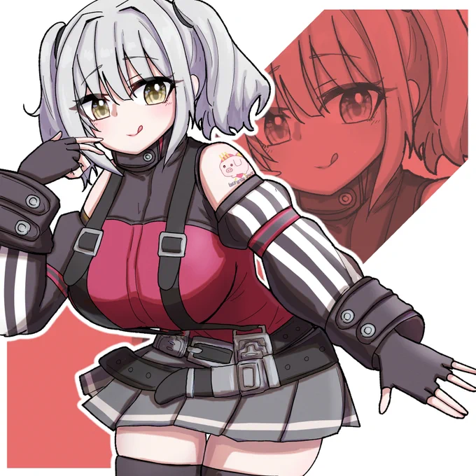 ベロータかあぃいね～(装備はまた描けたら…) #NIKKE #メガニケ