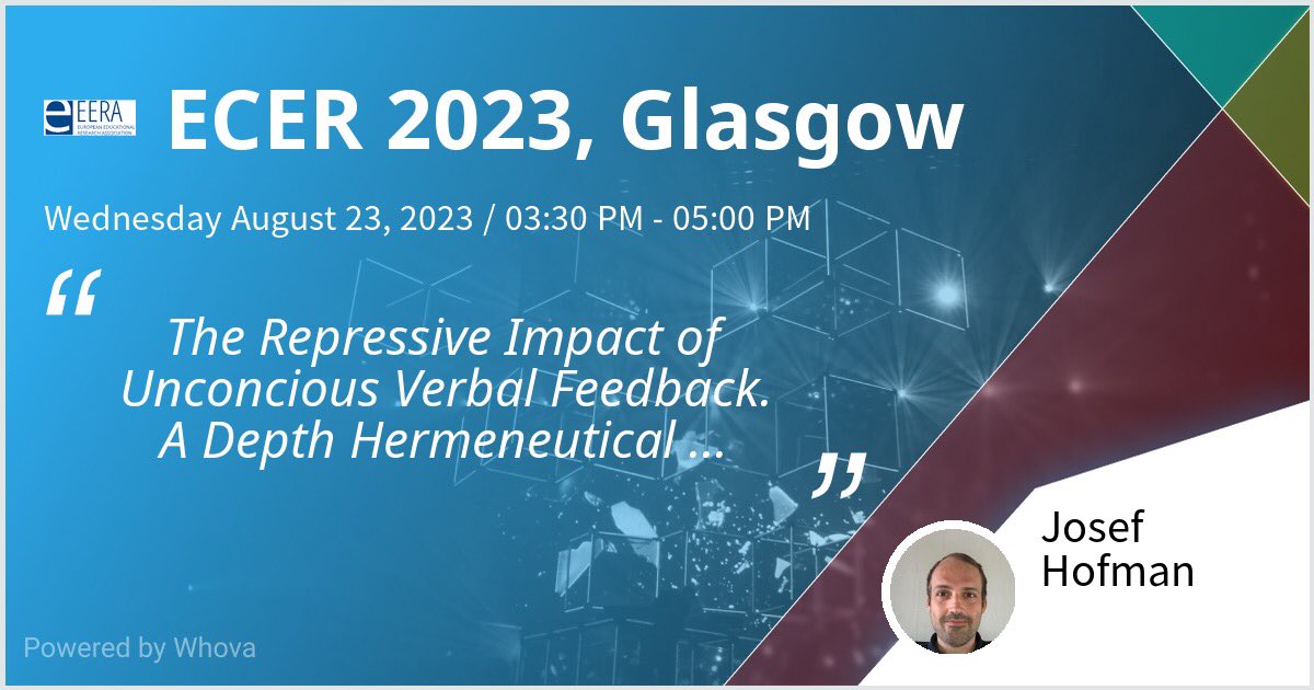 hofmajos's tweet photo. If you are joining #ECER2023 and have an Interest in Teacher Feedback Practices or Depth-Hermeneutics, join my presentation! https://t.co/AuvpAHC2RK